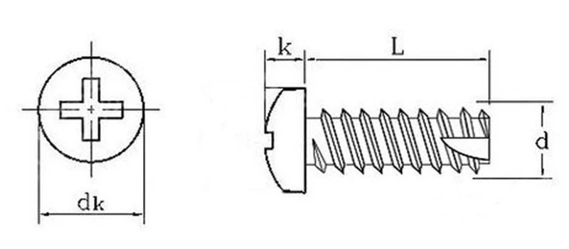 thread cutting screw 1 thread cutting screw 1