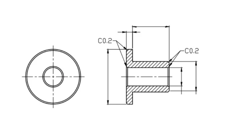 Aluminum sleeve bushing 1 Aluminum sleeve bushing 1